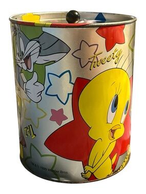 1999 Looney Tunes 8” X 6.5” Tin With Lid